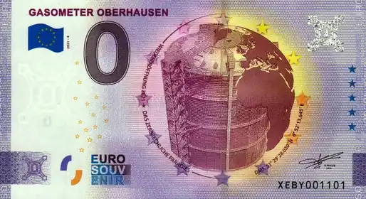 Billete de 0€ GASOMETER OBERHAUSEN
