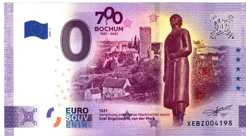 Billete de 0€ 700 BOCHUM1321 - 2021