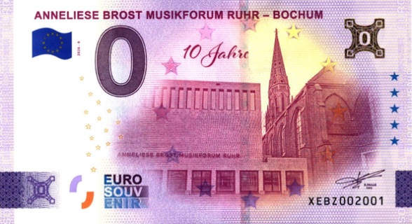 0€-Schein ANNELIESE BROST MUSIKFORUM RUHR-BOCHUM