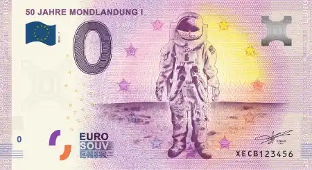 0€-Schein 50 JAHRE MONDLANDUNG I