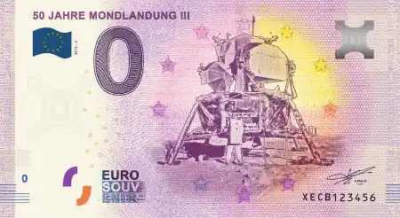 0€-Schein 50 JAHRE MONDLANDUNG III