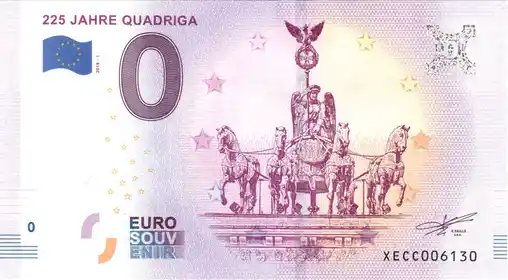 0€ banknote 225 JAHRE QUADRIGA
