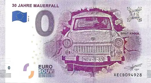 Billet 0€ 30 JAHRE MAUERFALL
