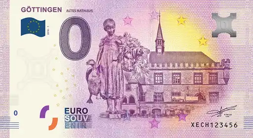 0€ banknote GÖTTINGENALTES RATHAUS