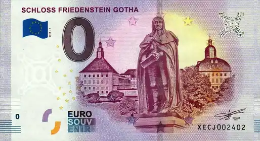 Billete de 0€ SCHLOSS FRIEDENSTEIN GOTHA