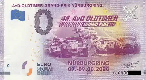 Billete de 0€ AvD-OLDTIMER-GRAND-PRIX NÜRBURGRING