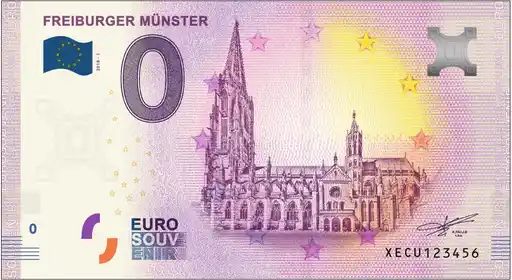 Banconota da 0€ FREIBURGER MÜNSTER