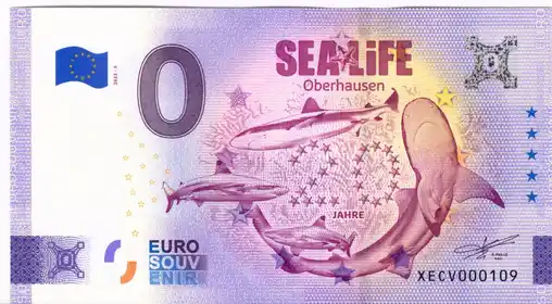 Banconota da 0€ SEA LIFE OBERHAUSEN