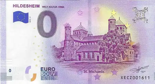 0€-Schein HILDESHEIMWELT. KULTUR. ERBE