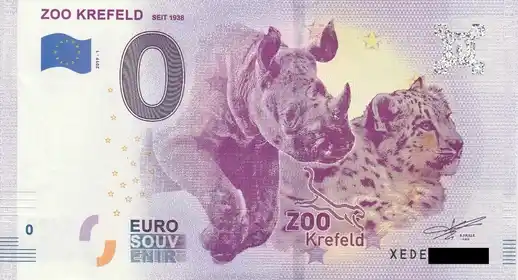0€ banknote ZOO KREFELDSEIT 1938
