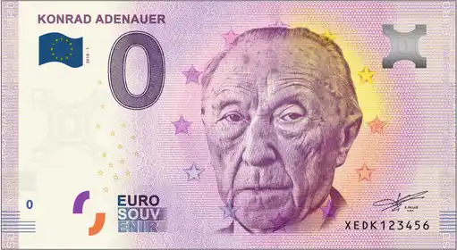 Billete de 0€ KONRAD ADENAUER