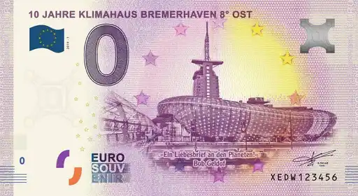 Billet 0€ 10 JAHRE KLIMAHAUS BREMERHAVEN 8° OST