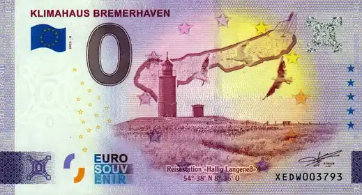 Banconota da 0€ KLIMAHAUS BREMERHAVEN