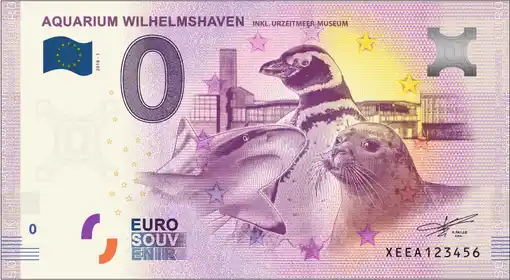 Banconota da 0€ AQUARIUM WILHELMSHAVEN INKL