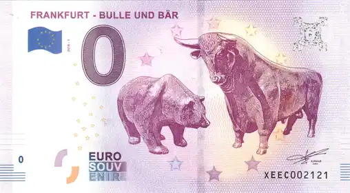 Billete de 0€ FRANKFURT - BULLE UND BÄR