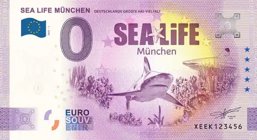 0€-Schein SEA LIFE MÜNCHEN DEUTSCHLANDS GROßTE HAI-VIELFALT