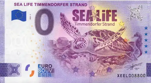 0€ banknote SEA LIFE TIMMENDORFER STRAND