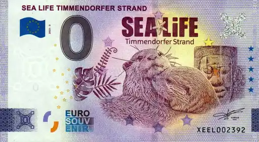 0€ banknote SEA LIFE TIMMENDORFER STRAND
