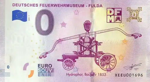 Banconota da 0€ DEUTSCHES FEUERWEHRMUSEUM - FULDA