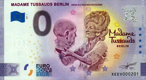 0€ banknote MADAME TUSSAUDS BERLINMEHR ALS WACHSFIGUREN