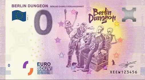 Billete de 0€ BERLIN DUNGEONBERLINS DUNKLE VERGANGENHEIT