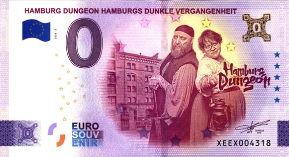 0€-Schein HAMBURG DUNGEON HAMBURGS DUNKLE VERGANGENHEIT