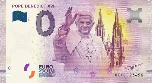 Billete de 0€ POPE BENEDICT XVI