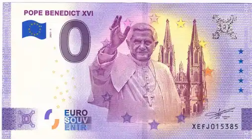Banconota da 0€ POPE BENEDICT XVI