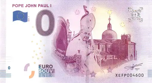 0€-Schein POPE JOHN PAUL I