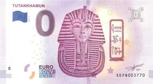 0€ banknote TUTANKHAMUN