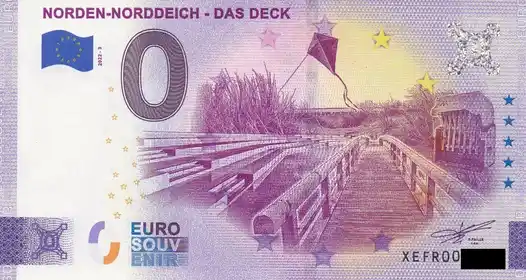 Banconota da 0€ NORDEN-NORDDEICH - DAS DECK