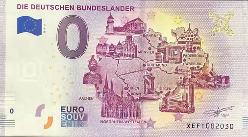 Billete de 0€ DIE DEUTSCHEN BUNDESLÄNDER