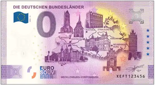 Billete de 0€ DIE DEUTSCHEN BUNDESLÄNDER