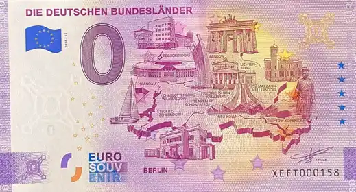 Billet 0€ DIE DEUTSCHEN BUNDESLÄNDER