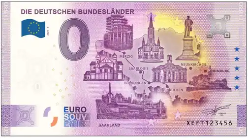 Billete de 0€ DIE DEUTSCHEN BUNDESLÄNDER