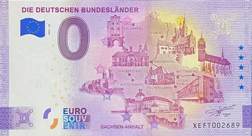 0€-Schein DIE DEUTSCHEN BUNDESLÄNDER