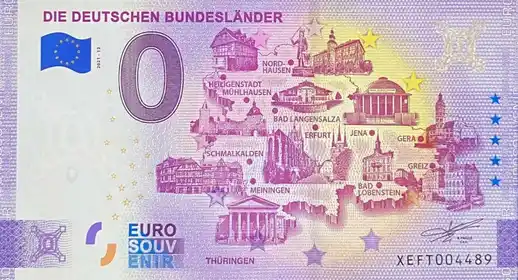 0€-Schein DIE DEUTSCHEN BUNDESLÄNDER