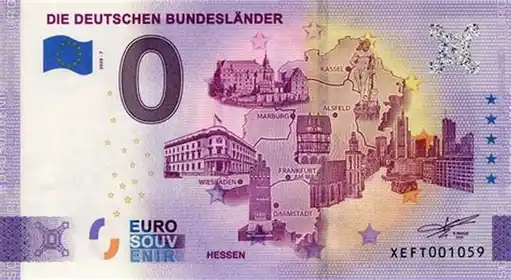 Billete de 0€ DIE DEUTSCHEN BUNDESLÄNDER
