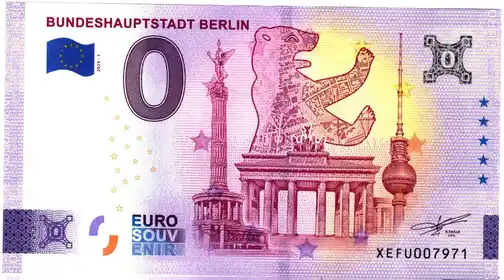 Billete de 0€ BUNDESHAUPTSTADT BERLIN