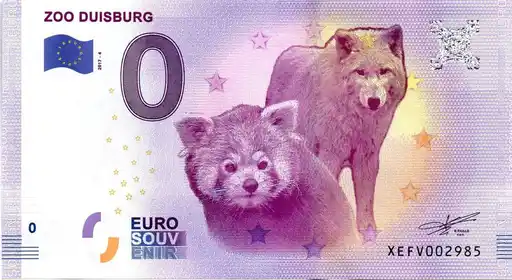 0€ banknote ZOO DUISBURG