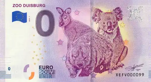 Billete de 0€ ZOO DUISBURG
