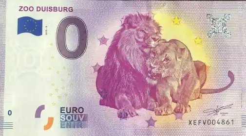 Billete de 0€ ZOO DUISBURG