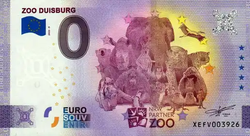 Billete de 0€ ZOO DUISBURG