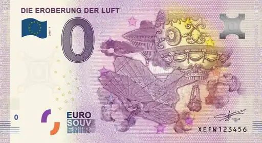 0€ banknote DIE EROBERUNG DER LUFT