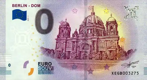 0€ banknote BERLIN - DOM
