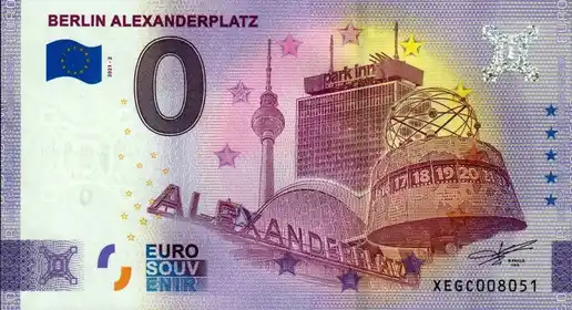 Billete de 0€ BERLIN ALEXANDERPLATZ