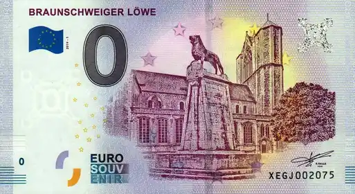 0€ banknote BRAUNSCHWEIGER LÖWE