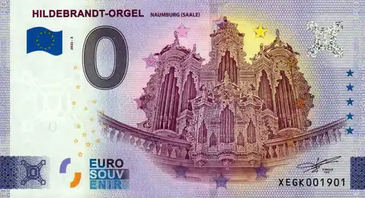 0€ banknote HILDEBRANDT-ORGELNAUMBURG (SAALE)