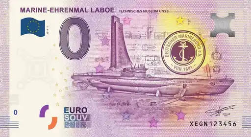 Billet 0€ MARINE-EHRENMAL LABOETECHNISCHES MUSEUM U 995