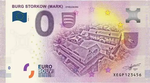 0€ banknote BURG STORKOW (MARK)STRELEBURG
